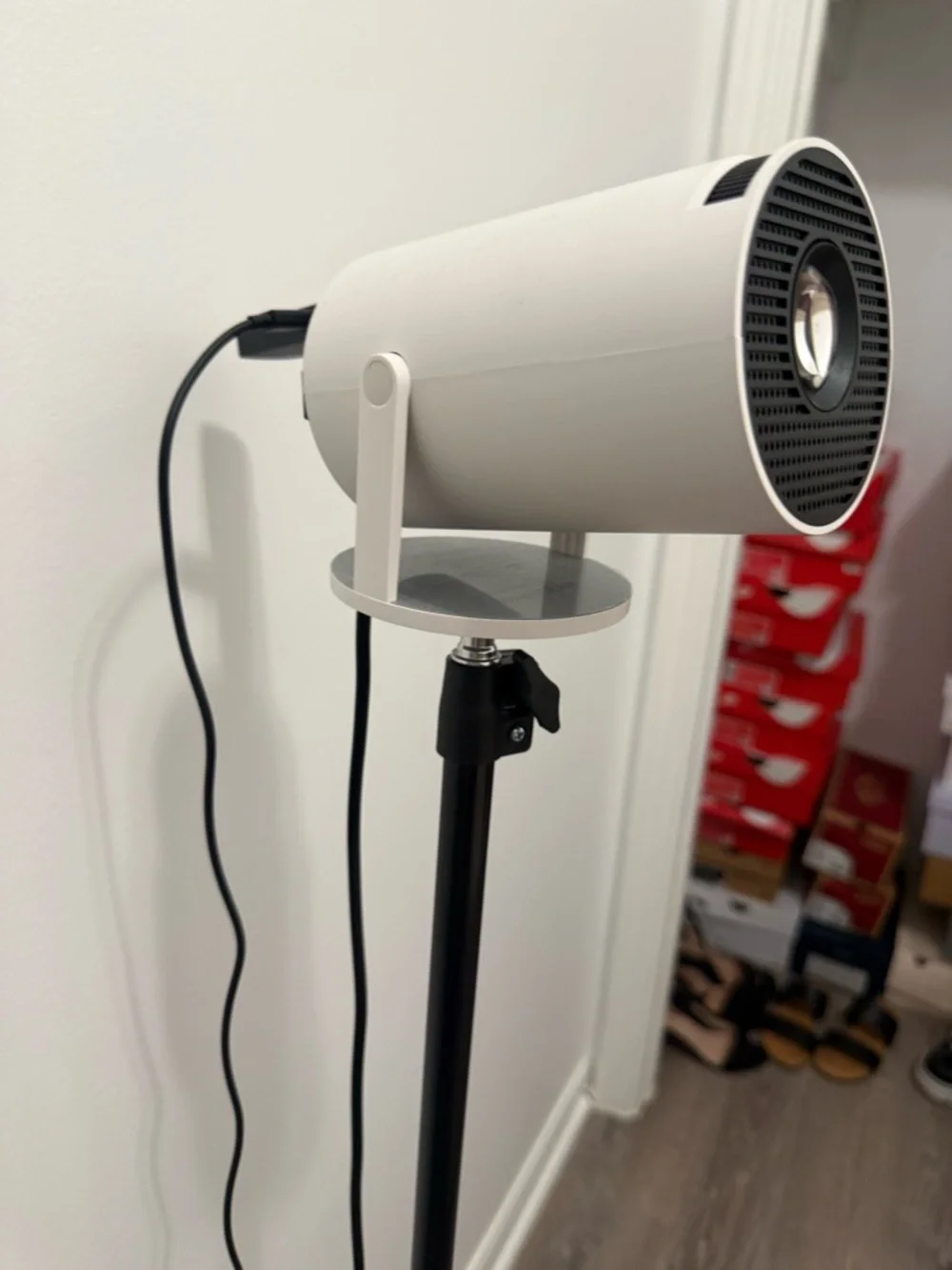 White Projector - Compact White Design